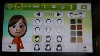 Nintendo WII U Gamepad  Mii Maker Tour  Demonstration [upl. by Neyu869]