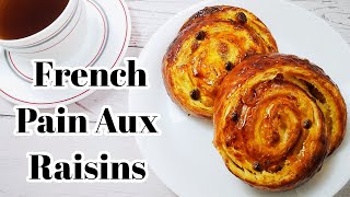 Classic French Pain Aux Raisins  Danish Dough  Easy Pain Aux Raisins Recipe  Bake and Toss [upl. by Nomead438]