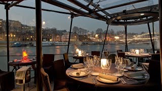 Seine River Dinner Cruise in Paris France [upl. by Kcirdneked]