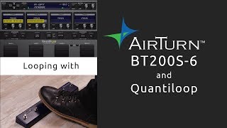 Looping with AirTurn BT200S6 and Quantiloop [upl. by Enelra]