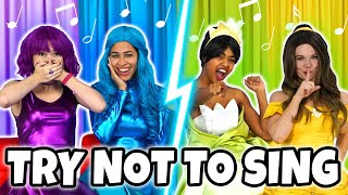 TRY NOT TO SING ALONG SUPER POPS VS DISNEY BELLE amp TIANA Can You Not Sing Our Songs Totally TV [upl. by Anoblav]