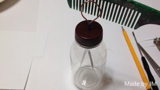 Plastic bottle Electroscope experiment [upl. by Ayhtin]