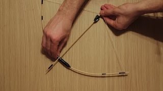 How To Make a Simple Bow and Arrows with Sticks  DIY [upl. by Llevel]