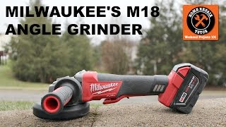 Milwaukee M18 Angle Grinder Paddle Switch Version [upl. by Aicelet]