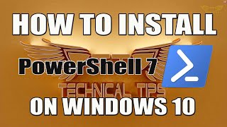 How to install PowerShell 7 on Windows 10 81 amp 7 [upl. by Seyler]