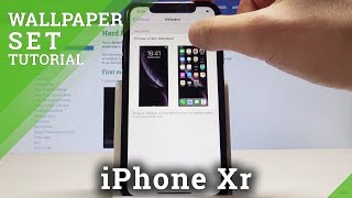 How to Change Wallpaper in iPhone Xr  Set Up Wallpaper in iOS [upl. by Gausman]