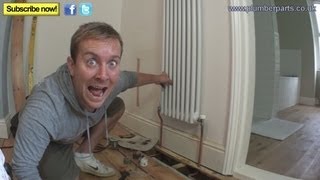 HOW TO INSTALL A COLUMN RADIATOR  Plumbing Tips [upl. by Mighell]