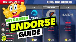 NBA 2K24 Endorsements Explained MyCAREER [upl. by Anyrtak]