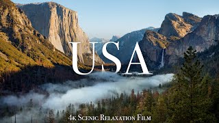 The USA 4K  Scenic Relaxation Film With Calming Music [upl. by Razatlab278]