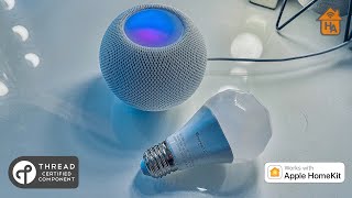 Nanoleaf Essentials smart bulb Review  A leap forward with Thread for Apple Home and HomePod mini [upl. by Anilemrac]