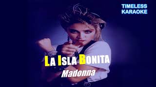 LA ISLA BONITA MADONNA KARAOKE [upl. by Naji]