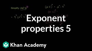 Exponent properties 5  Exponent expressions and equations  Algebra I  Khan Academy [upl. by Egidio735]