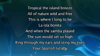 Madonna La Isla Bonita Lyrics In Video [upl. by Almeeta302]