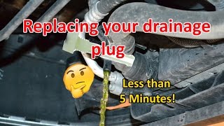 How to Replace Radiator Drainage Plug  Stop the Leak [upl. by Lynelle304]