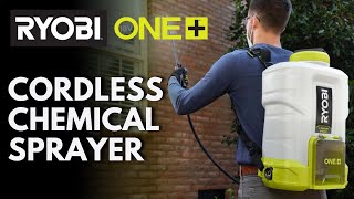 RYOBI 18V ONE 4 Gallon Chemical Sprayer [upl. by Aicilec]