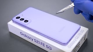 Samsung Galaxy S21 FE Unboxing  ASMR [upl. by Anayhd]