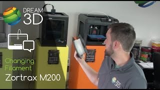 Changing Filament on the Zortrax M200  Tutorials  Dream 3D [upl. by Dinny]