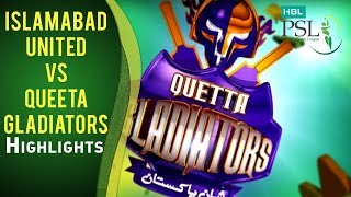 HBL PSL Final  Islamabad United vs Quetta Gladiators  Highlights [upl. by Kama]