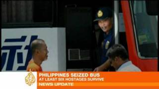 Hostages killed in Manila bus standoff [upl. by Eeuqram909]