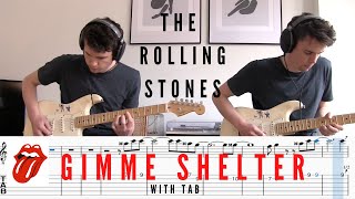 Gimme Shelter  The Rolling Stones  Guitar Cover with Tab [upl. by Eeniffar]