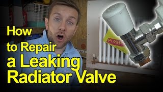 HOW TO REPAIR A LEAKING RADIATOR VALVE  Plumbing Tips [upl. by Tyoh]