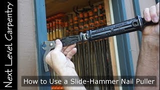 How to Use a Slide Hammer Nail Puller [upl. by Eneirda]