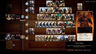 The Witcher 3 Gwent  High Score Northern Realms  590 points match  560 points round [upl. by Monteith]