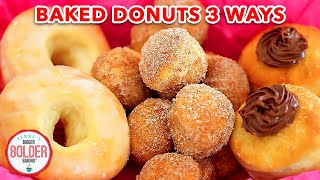 Homemade Baked Donuts Recipe 3 Ways [upl. by Anuait]