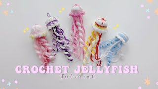 Crochet Jellyfish Tutorial 🪼 KJ Korn [upl. by Donegan878]