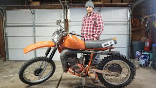 Rare 40 Year Old Honda Cr 250 Dirt Bike First Start Attempt Will It Run Part 3 [upl. by Thora484]