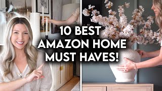 10 BEST AMAZON HOME DECOR  HOUSEHOLD MUST HAVES 2023 [upl. by Aryam]