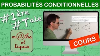 LE COURS  Probabilités conditionnelles  PremièreTerminale [upl. by Emor]