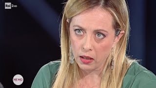 Intervista a Giorgia Meloni  Nemo  Nessuno escluso 30112018 [upl. by Orlina]