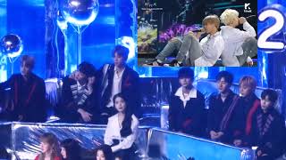 Wanna One IU Reaction to BTS Spring Day MMA 2017 [upl. by Adnerol645]