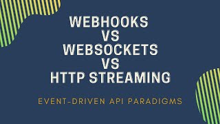 Webhooks vs Websockets vs HTTP Streaming  Which EventDriven API to use [upl. by Elgar565]