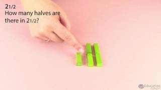 Introduction to Cuisenaire Rods for Improper Fractions and Mixed Numbers [upl. by Henleigh]