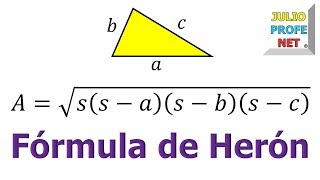 FÓRMULA DE HERÓN  Demostración [upl. by Idoj803]