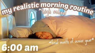 MY REALISTIC HIGH SCHOOL MORNING ROUTINE senior edition [upl. by Otreblon]