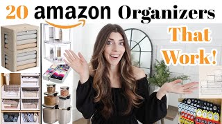 20 AMAZON Home Organization Items You Need That WORK 2023  Whole House Organization Ideas [upl. by Nuajed]