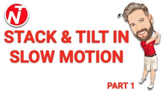 STACK amp TILT IN SLOW MOTION PART 1  FACE ON  GOLF TIPS  LESSON 149 [upl. by Market563]