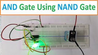 AND gate using NAND gate  Basic Gates using NAND gate  Universal Gate Practical [upl. by Saffian]