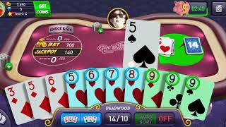 Gin Rummy Plus for beginners get jackpot [upl. by Ydnolem]