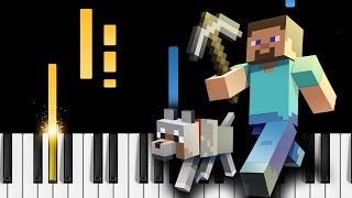 Minecraft Theme  Piano Tutorial [upl. by Dimphia]