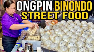 Philippines Street Food Tour at Binondo Manila  Manila Street Food [upl. by Esoranna]