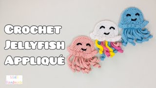 Crochet Jellyfish Appliqué [upl. by Arahsat881]