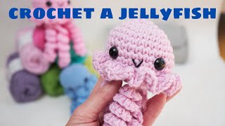 How to crochet a cute jellyfish An easy amigurumi jellyfish pattern [upl. by Derril787]