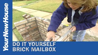 Building a Brick Mailbox  Do It Yourself [upl. by Ynatirb629]