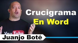 Cómo hacer un Crucigrama en Word [upl. by Yrffej621]