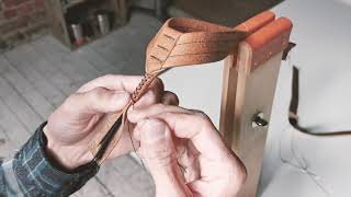 Making the Original Wanderer leather flip flop sandals by hand in The Sole Workshop [upl. by Idyak169]