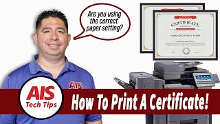 How To Print A Certificate [upl. by Nwahc]